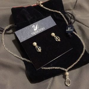 Swarovski necklace and earrings set